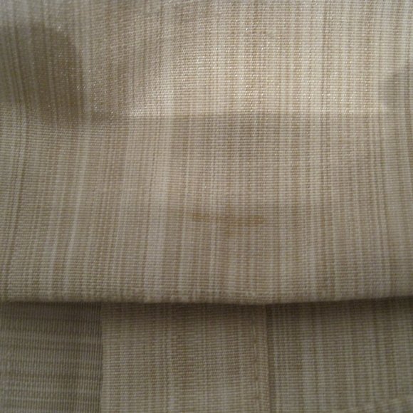 SOFTLINE TAN AND CREAM CURTAINS 56" X 95" SET/2 - Picture 4 of 4